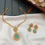 AD Thilak Floral Kodi Short Neck Set - Image 5