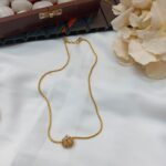 AD Pendant With Short Chain Neck Set - Image 2