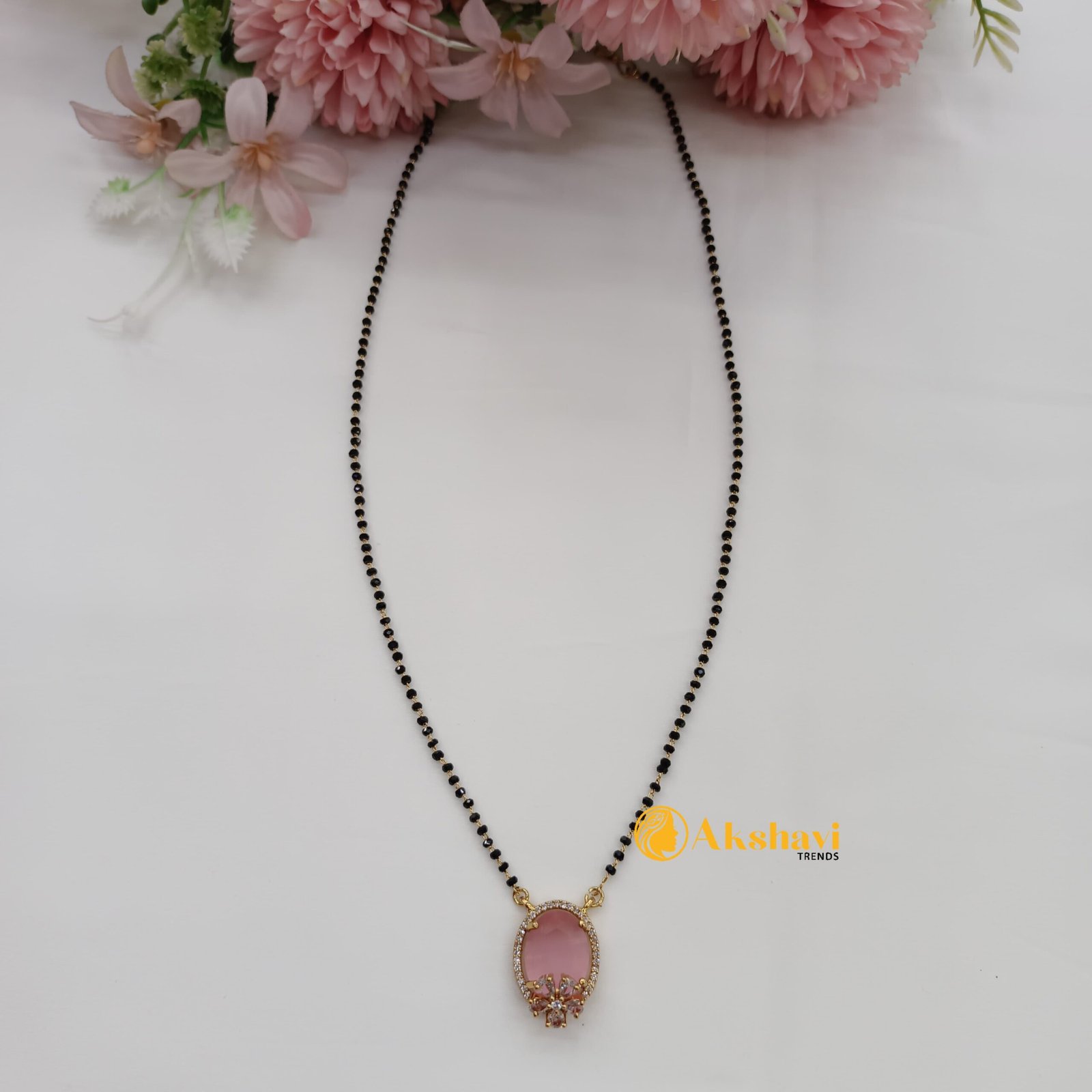 102602.1.1-1-scaled-1.jpeg AD Oval Short Mangalsutra Chain - Image 1