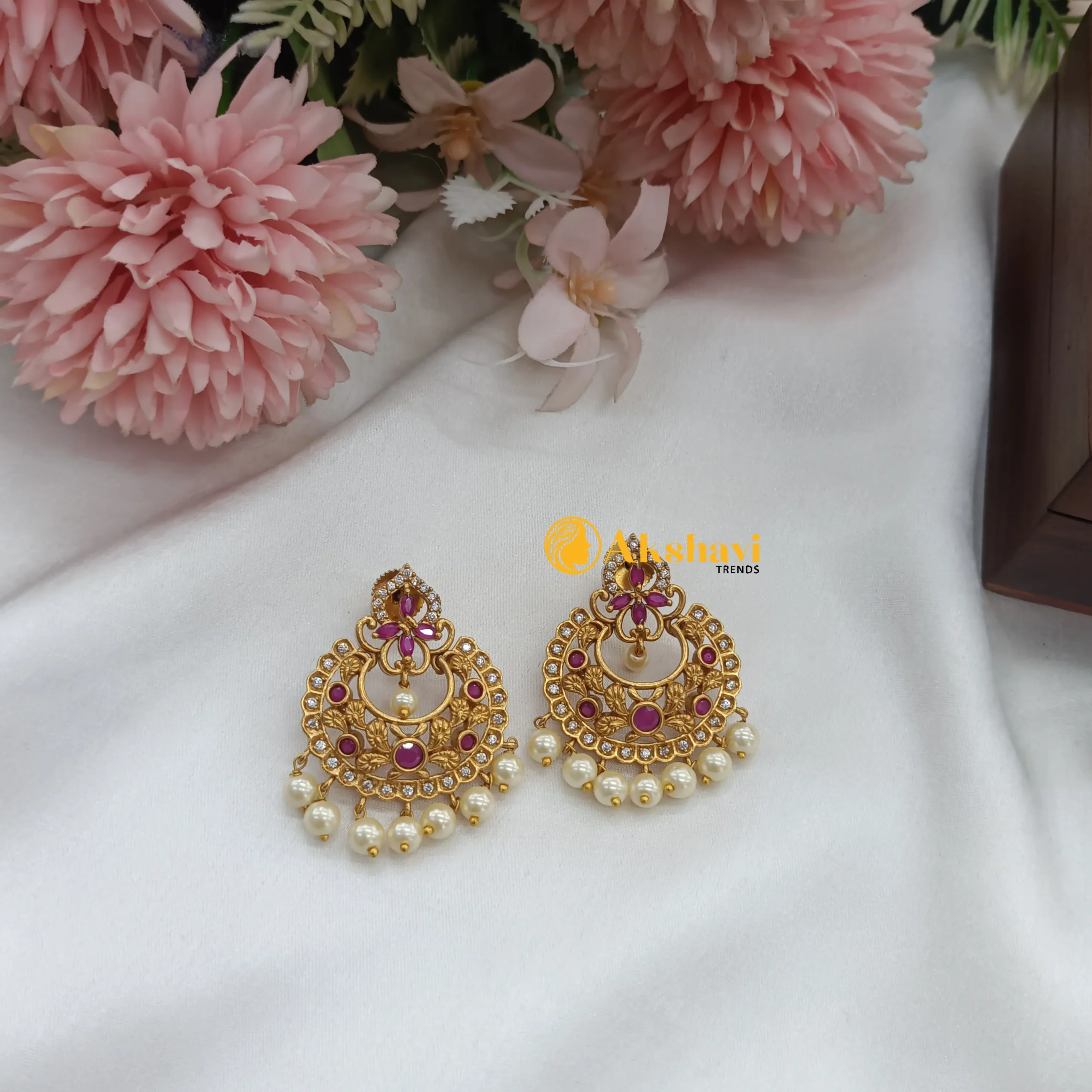 102863.1.1-2-scaled-1.webp Floral Chandbali Earrings - Image 1