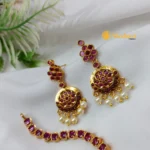Kundan Floral Short Neck Set - Image 2