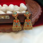 Meenakari Gopuram Jhumka
