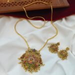 Meenakari Lakshmi Pendant with 30" Kodi Chain and
