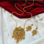 Meenakari Sitharam Pendant with 30" Kodi Chain and