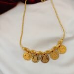 Lakshmi 5 Coin Short Chain 14" - Image 2