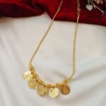 Lakshmi 5 Coin Short Chain 14" - Image 3