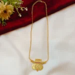 Lakshmi 3 Coin Short Necklace 20" - Image 2