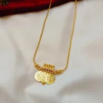 Lakshmi 3 Coin Short Necklace 20" - Image 3