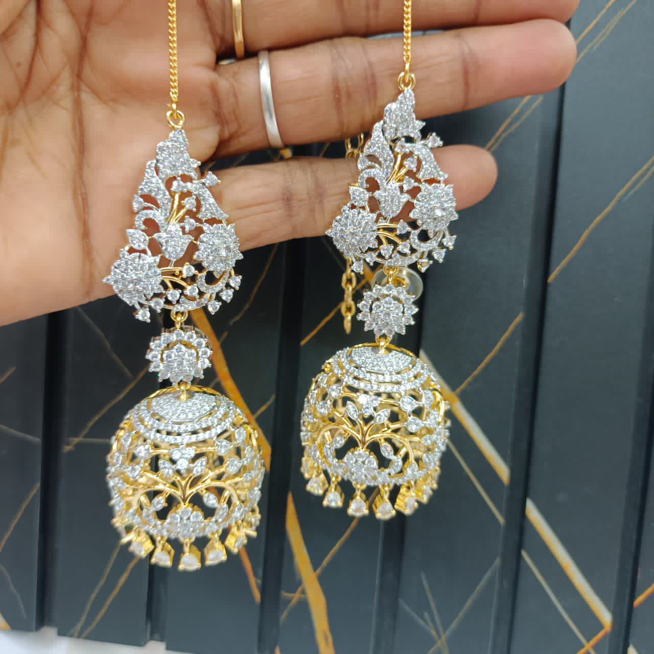 104554.1.1 Akshavi Trends Jhumka (3) Kushboo Inspired Jhumka 1299 - Image 1