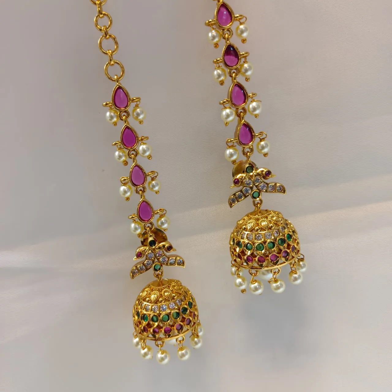 104556.1 Akshavi Trends Maatil Jhumka (1) Traditional Maatil Jhumka 890 - Image 1