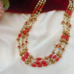 3 Layer Coral, Pearl and Amla Ball Traditional Lon - Image 3