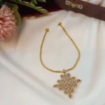 Kolam Pendant with Kodi Chain Short Neck Set - Image 2