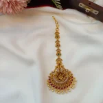 Antique Floral Peacock Tikka - Image 3
