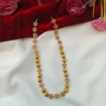 Floral Amla Ball Mala Short Neck Set - Image 3