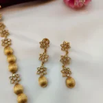 Floral Amla Ball Mala Short Neck Set - Image 2