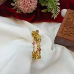 Antique Peacock and Cubic Bangles 2s - Image 3