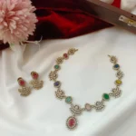 Victorian Milky Stone Short Neck Set