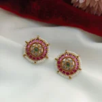 Antique Traditional Pearl Round Earrings