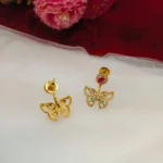 Antique Butterfly Earrings - Image 2