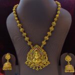 Antique Lakshmi with Amla Mala Short Neck Set - Image 4