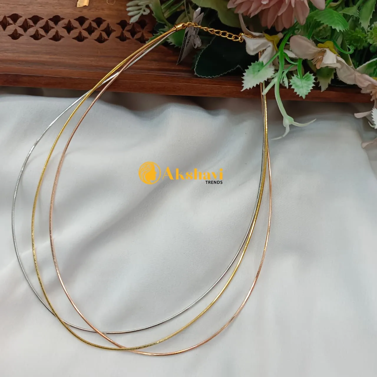 16" 3 Layer Fancy Chain - Image 1
